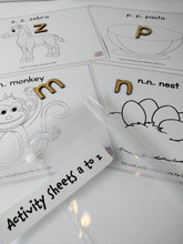 Load image into Gallery viewer, Activity sheets A-Z
